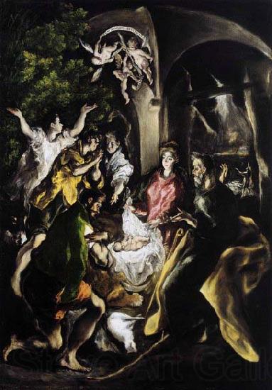 El Greco The Adoration of the Shepherds Norge oil painting art
